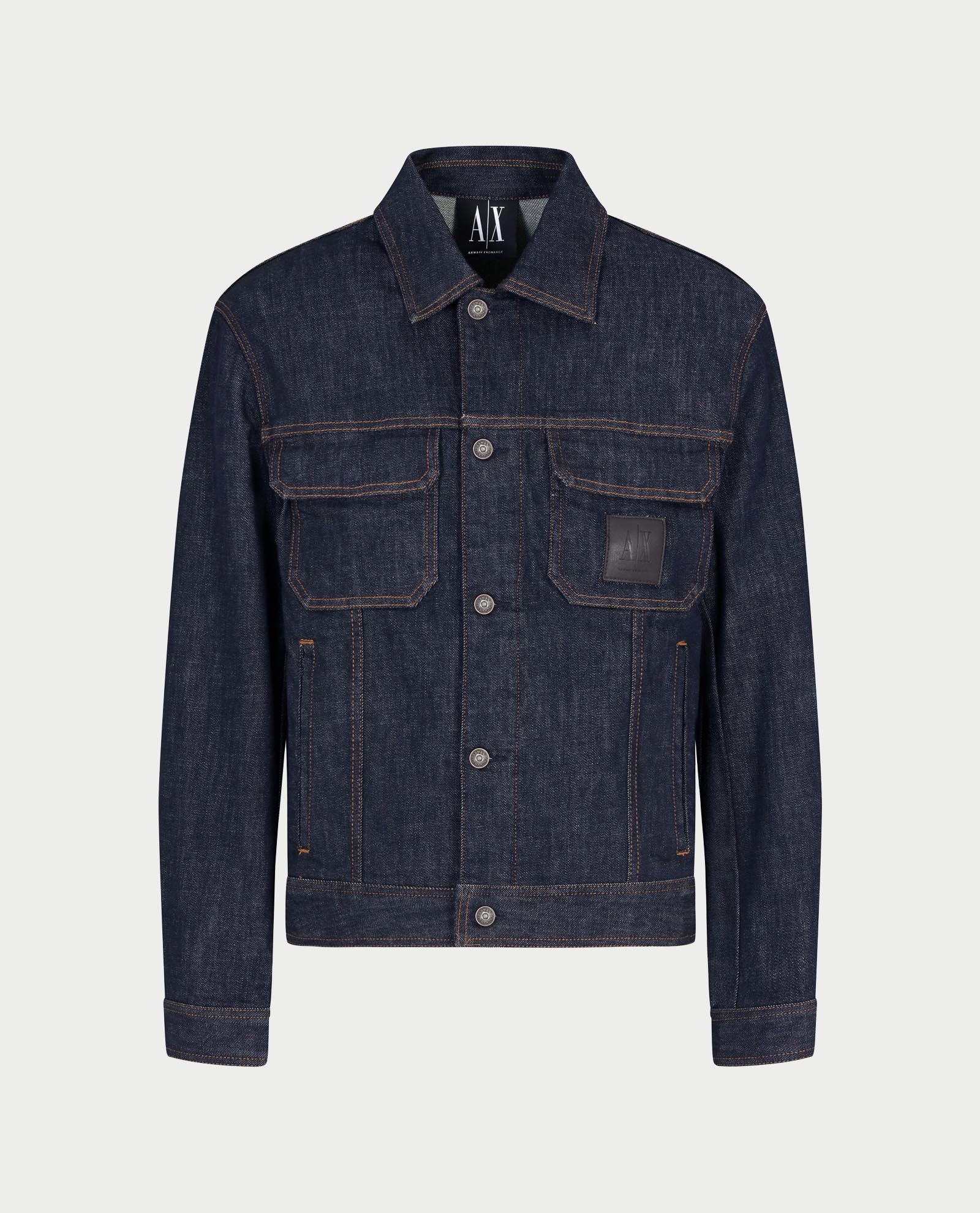 Armani Exchange denim jacket with logo - ARMANI EXCHANGE